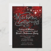 Invitation de sorcières Rassembler rouge et noir D (Devant)