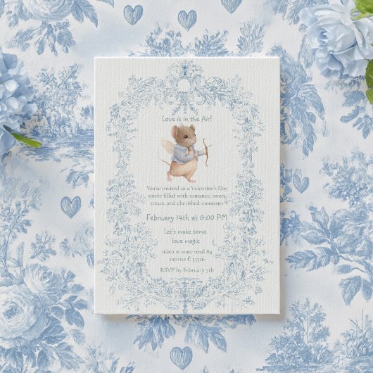 Invitation de souris à thème pour la fête de la Sa