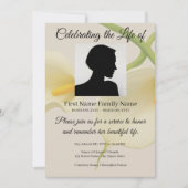 Invitation de souvenir au lys calla (Devant)