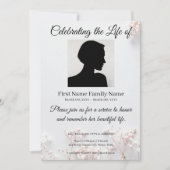 Invitation de souvenir de fleur sauvage (Devant)