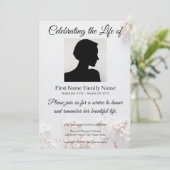 Invitation de souvenir de fleur sauvage (Debout devant)