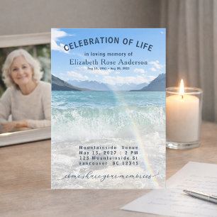 Invitation de souvenir élégante pour la célébratio