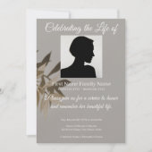 Invitation de souvenir taupe (Devant)