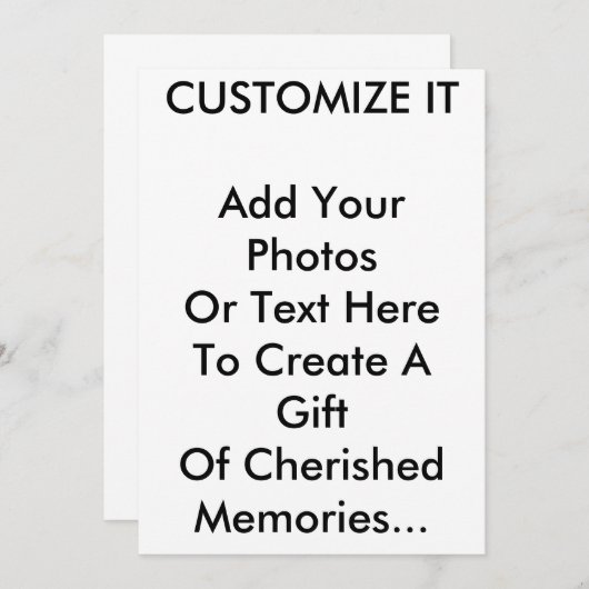 Invitation de souvenirs (Devant / Derrière)