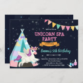 Invitation de spa de Unicorn (Devant / Derrière)