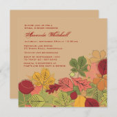 Invitation de spectacle de chute (Devant / Derrière)