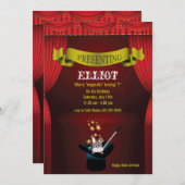 Invitation de spectacle de magie (Devant / Derrière)