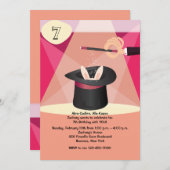 Invitation de spectacle de magie (Devant / Derrière)