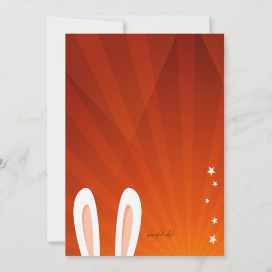 Invitation de spectacle de magie (Dos)