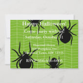 Invitation de Spider Halloween (Devant)