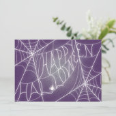 Invitation de Spiderweb Halloween Party dans le vi (Debout devant)