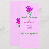 Invitation de Spring Fling (Devant / Derrière)