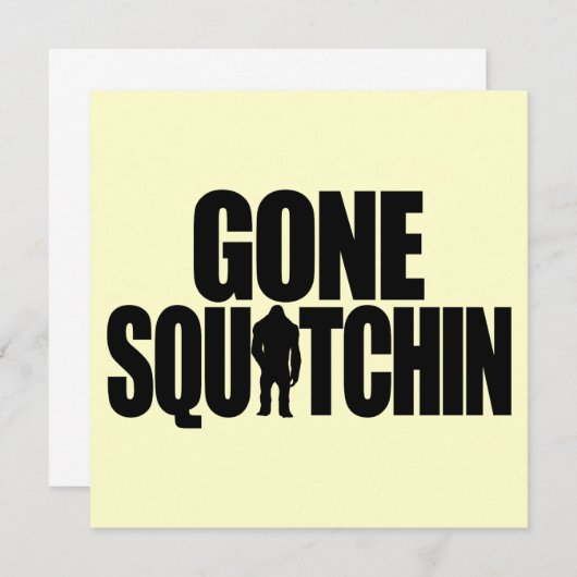 Invitation de Squatchin (Devant / Derrière)