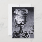 Invitation de squelette d'Halloween (Devant)