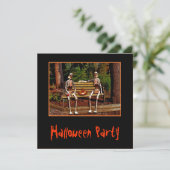 Invitation de squelettes de Halloween (Debout devant)