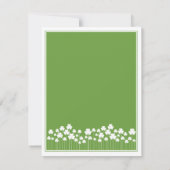 Invitation de St patrick shamrock Garden (Dos)