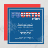 Invitation de Stars and Stripes et de Fireworks Pa (Devant / Derrière)