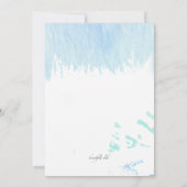 Invitation de stéthoscope d'aquarelle (Dos)