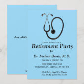 Invitation de stéthoscope de profession médicale m (Devant / Derrière)