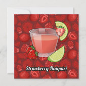 Invitation de Strawberry Daiquiri (Devant)
