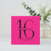 Invitation de Strikethrough Super Sweet 16 (Debout devant)