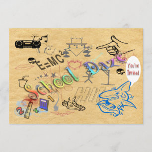 Invitation de stupéfaction d'école