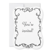 Invitation de style Art nouveau vintage