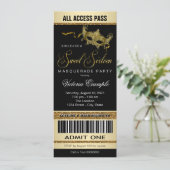 Invitation de style billet pour une douce soirée m (Debout devant)