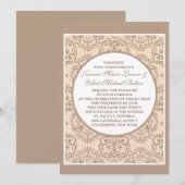Invitation de style Damas (Devant / Derrière)