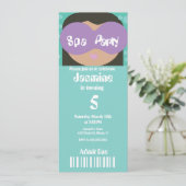 Invitation de style de billet d'anniversaire de be (Debout devant)