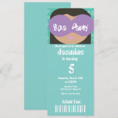 Invitation de style de billet d'anniversaire de be (Devant / Derrière)