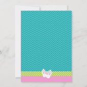 Invitation de style de pyjama et de tableau de (Dos)