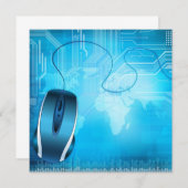 invitation de style de technologie (Devant / Derrière)