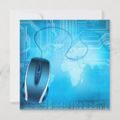 invitation de style de technologie (Devant)