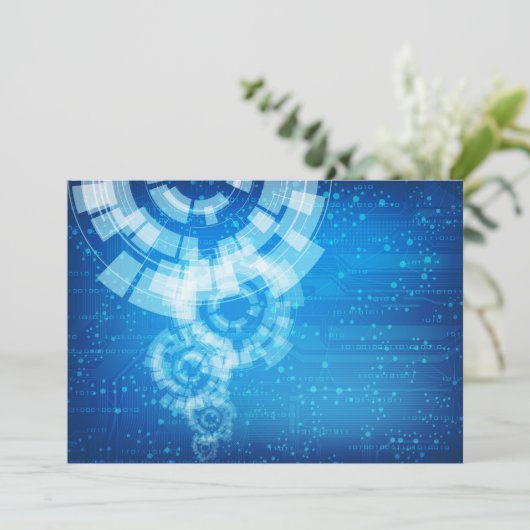 invitation de style de technologie (Debout devant)