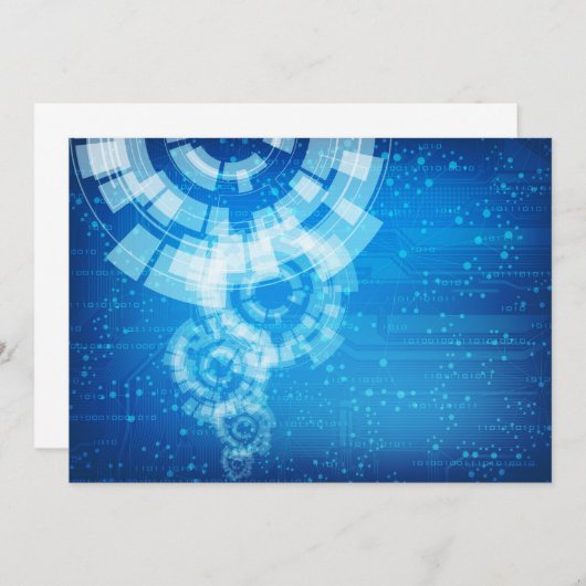 invitation de style de technologie (Devant / Derrière)