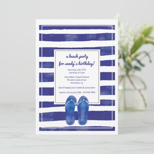 Invitation de style d'été (Debout devant)