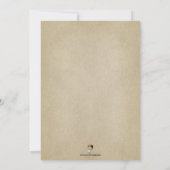 Invitation de style funéraire personnalisable effr (Dos)