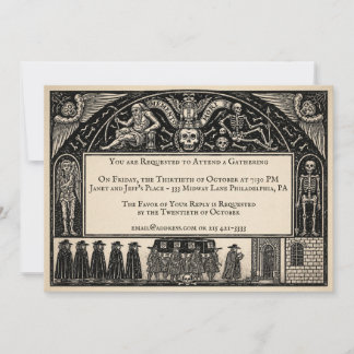 Invitation de style funéraire victorien