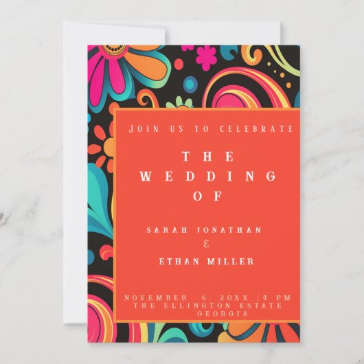 Invitation de style rétro (Devant)