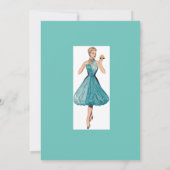 Invitation de style rétro "Fête des mariées" (Dos)