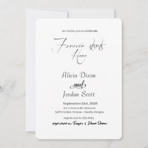 Invitation de style romantique classique