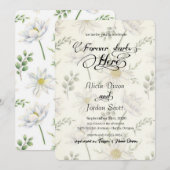 Invitation de style romantique classique (Devant / Derrière)