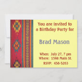 Invitation de style sud-ouest (Devant)