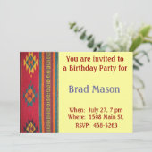 Invitation de style sud-ouest (Debout devant)