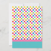 Invitation de style tableau de bord de la soirée A (Dos)