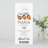 Invitation de style ticket fantôme mignon pour soi (Debout devant)