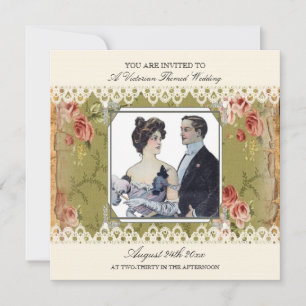 Invitation de style Vintage Mariage victorien