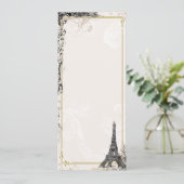 Invitation de style Vintage Tour Eiffel (Debout devant)