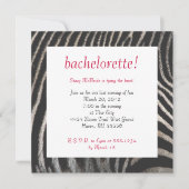 Invitation de style Zebra (Devant)